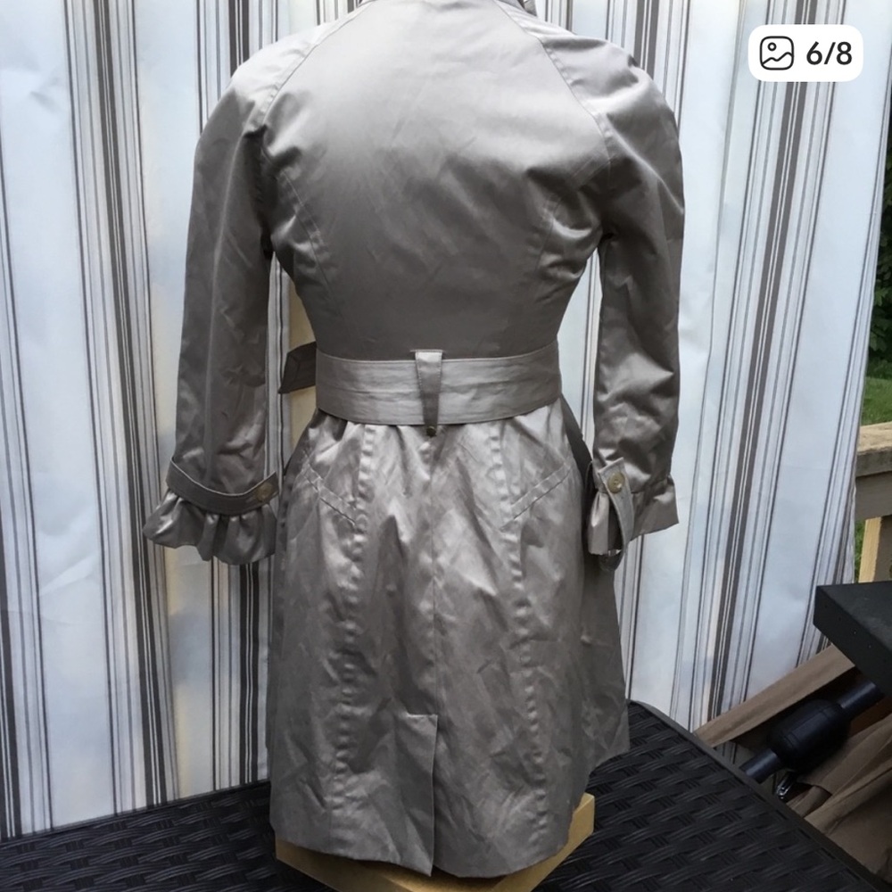 Bebe Women's Trench Coat with Belt - Picture 4 of 4